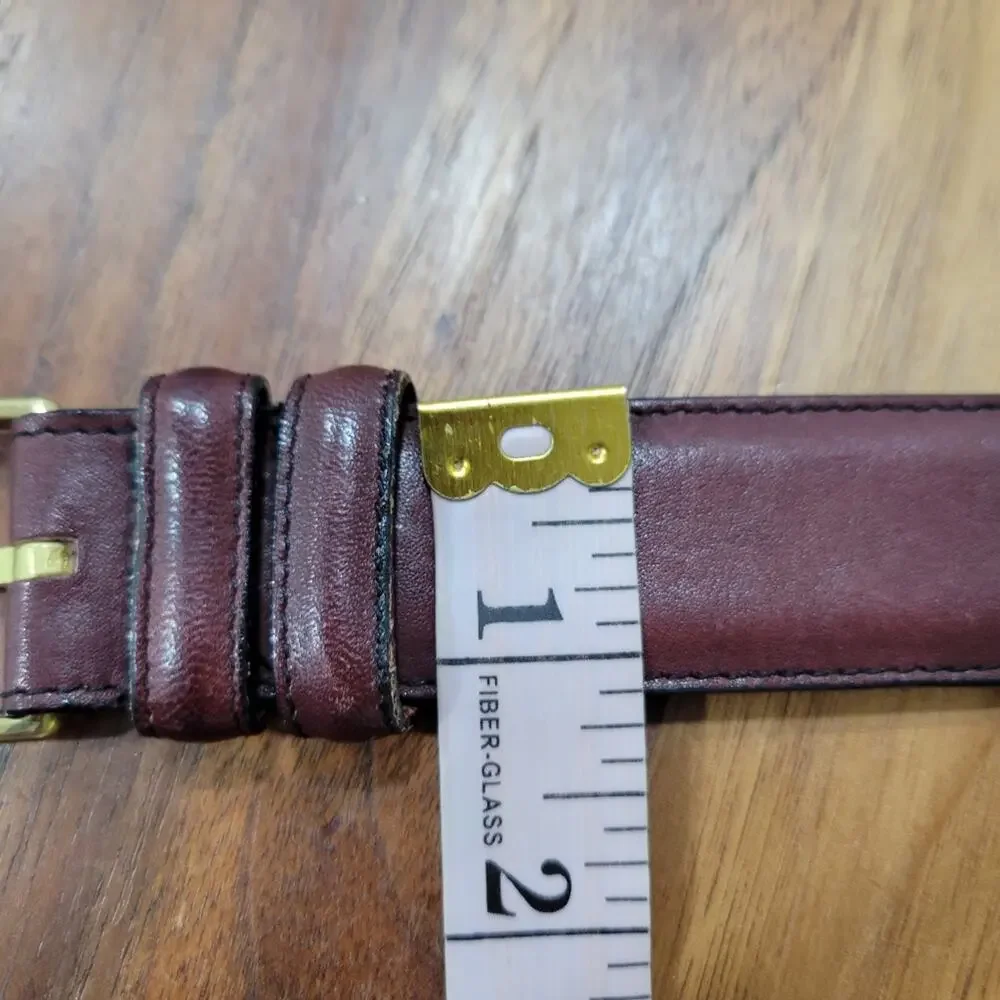 Brighton Brown Leather Men's Belt With Brass Buckle 34113 Size 38